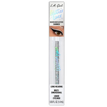 L.A. Girl Glitter Liquid Eyeliner - Silver Reflective Shimmer