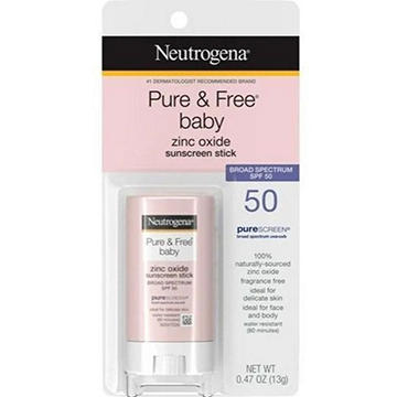 Neutrogena Pure & Free Baby Mineral Sunscreen Stick - SPF50