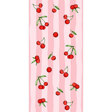 Destination Holiday Summer Beach Towel - Pink Cherries