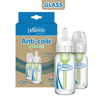 Dr Browns Anti-Colic Glass 4 oz Baby Bottles