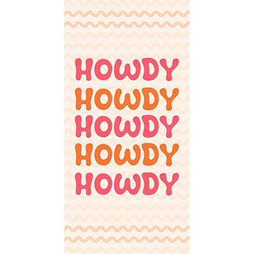 Destination Holiday Summer Beach Towel - Howdy Zig Zag