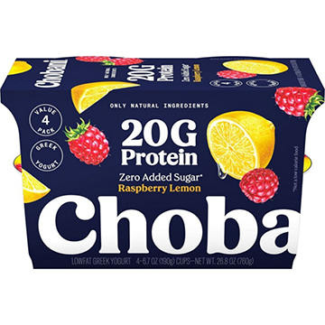 Chobani 20G Protein Low Fat Raspberry Lemon Greek Yogurt