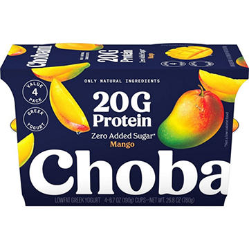 Chobani 20G Protein Mango Low Fat Greek Yogurt
