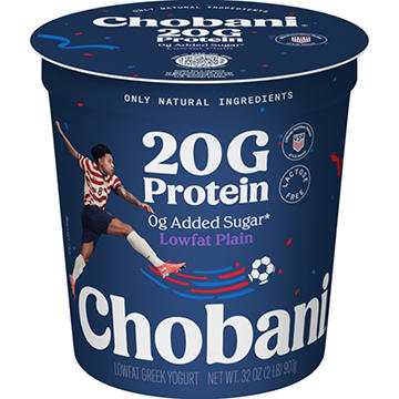 Chobani 20G Protein Low Fat Plain Greek Yogurt