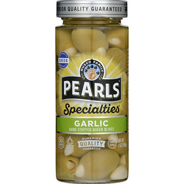 Musco Family Olive Co. Pearls Specialties Garlic Hand-Stuffed Queen Olives