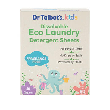 Dr. Talbot's Kids Laundry Detergent Sheets - Fragrance Free