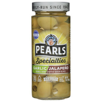 Musco Family Olive Co. Pearls Specialties Garlic Jalapeno Double Stuffed Queen Olives