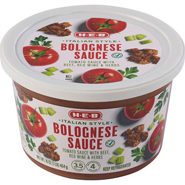 H-E-B Italian Style Beef Bolognese Sauce