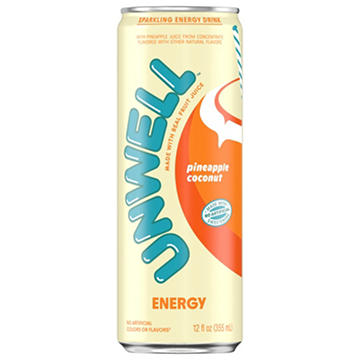 Unwell Sparkling Energy Drink - Pineapple Coconut