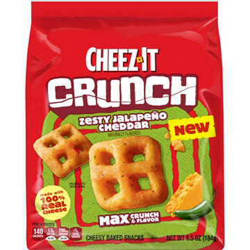 Cheez-It Crunch Zesty Jalapeno Cheddar Crackers