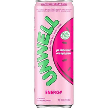 Unwell Sparkling Energy Drink - Passion Fruit Orange Guava