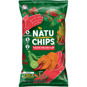 NatuChips Plantain Chips Chile & Lime