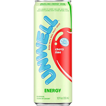 Unwell Sparkling Energy Drink - Cherry Lime