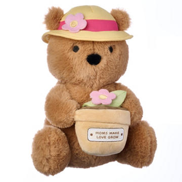American Greetings Mother's Day Plush Garden Bear with Hat
