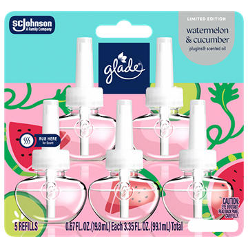 Glade PlugIn Scented Oil Refills - Watermelon & Cucumber
