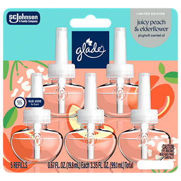 Glade PlugIn Scented Oil Refills - Juicy Peach & Elderflower Refills