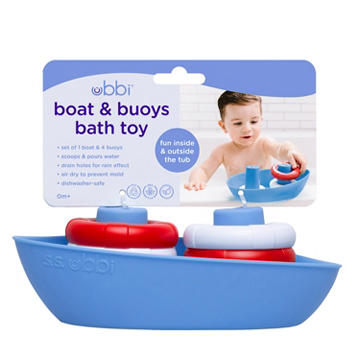 Ubbi Boat & Buoys Bath Toy