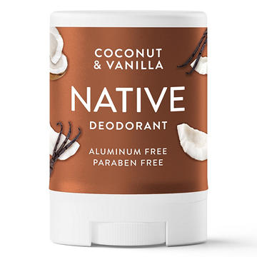 Native Travel Size Aluminum Free Deodorant Solid - Coconut And Vanilla