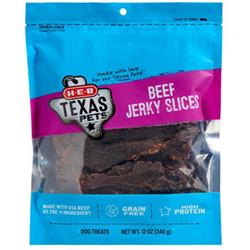 H-E-B Texas Pets Beef Jerky Slices Dog Treats