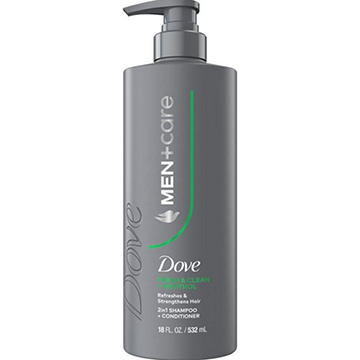 Dove Men+Care 2-in-1 Shampoo & Conditioner - Fresh & Clean + Menthol
