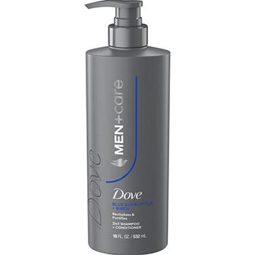 Dove Men+Care 2-in-1 Shampoo & Conditioner - Blue Eucalyptus + Birch