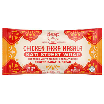 Deep Indian Kitchen 19g Protein Chicken Tikka Masala Kati Street Wrap