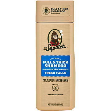 Dr. Squatch Men's Natural Full Thick Shampoo - Fresh Falls