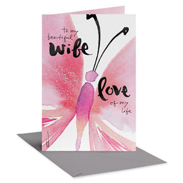 American Greetings Mother's Day Card for Wife - Butterfly Love