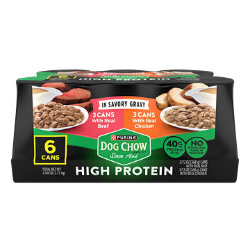 Dog Chow Purina High Protein Wet Adult Dog Food - Variety Pack