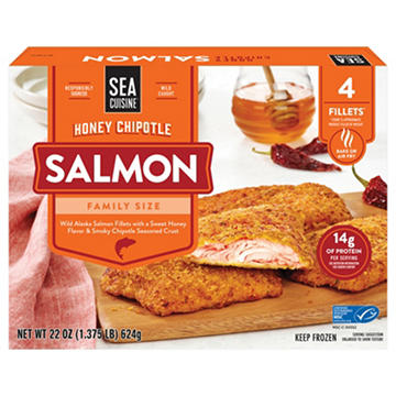 Sea Cuisine Frozen Salmon Fillets Family Size - Honey Chipotle