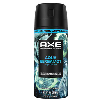 AXE 72 Hr Fine Fragrance Collection Aluminum Free Body Spray - Aqua Bergamot