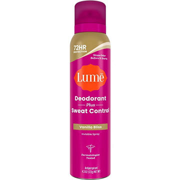 Lume Women Sweat Control Deodorant Spray - Vanilla Bliss