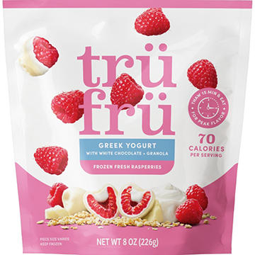Tru Fru Frozen Raspberries - Greek Yogurt, White Chocolate & Granola