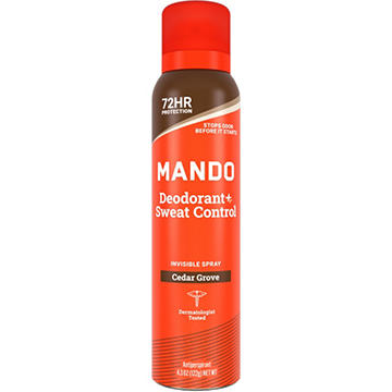 Mando Men Sweat Control Deodorant Spray - Cedar Grove