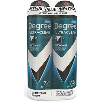 Degree Men Ultra Clear Dry Spray Antiperspirant Deodorant - Fresh, 2 pk