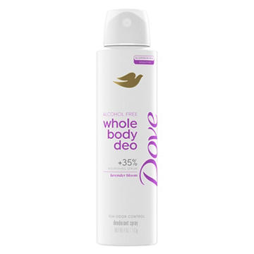 Dove Aluminum Free Sensitive Whole Body Deodorant Spray - Lavender Bloom