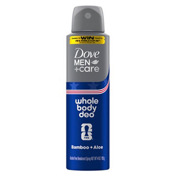 Dove Men+Care Limited Edition Fifa Whole Body Deodorant Spray - Bamboo & Aloe