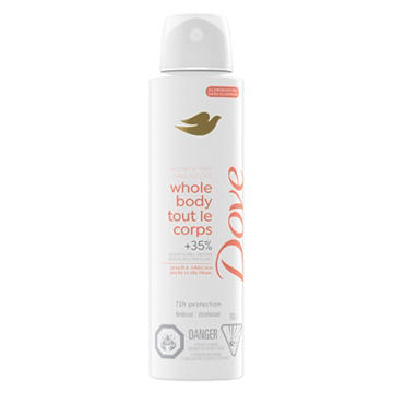 Dove Aluminum Free Sensitive Whole Body Deodorant Spray - Peach Glow