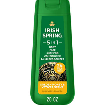 Irish Spring Men's 5-in-1 Body Wash - Golden Honey & Vetiver