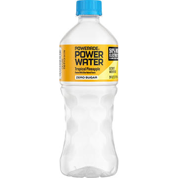 Powerade Zero Sugar Power Water Tropical Pineapple Electrolyte Beverage