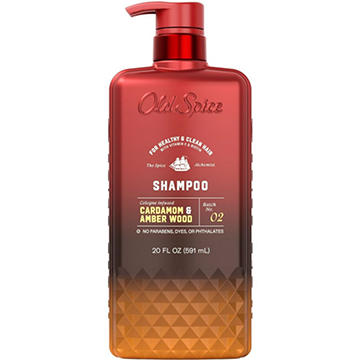 Old Spice Men's Shampoo with Vitamin E & Biotin - Cardamom Amber Wood