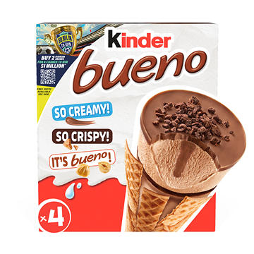 Kinder Bueno Frozen Dairy Dessert Cones