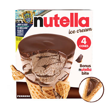 Nutella Ice Cream Cones