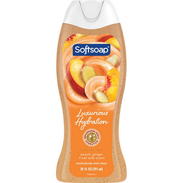 Softsoap Luxurious Hydration Body Wash - Peach, Ginger & Oat Milk