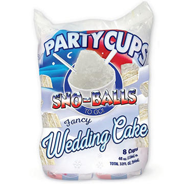 Sno-Balls To Go Fancy Wedding Cake Party Cups