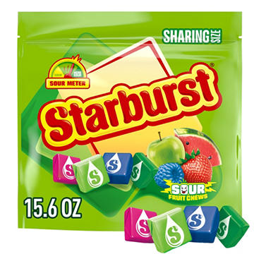 Starburst Sour Fruit Chews Candy - Sharing Size