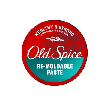 Old Spice Re-Moldable Paste for Men, Men's Hair Styling Paste, Medium-High Hold, Matte Finish, 2.22 oz