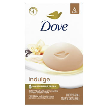 Dove Indulge Soap Bar Warm Vanilla + Sweet Cream