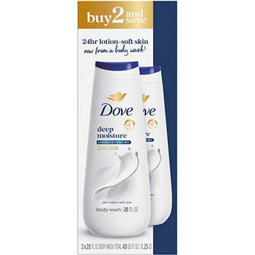Dove Deep Moisture Body Wash 2 pk