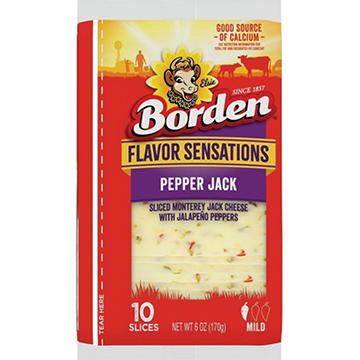 Borden Pepper Jack Sliced Cheese